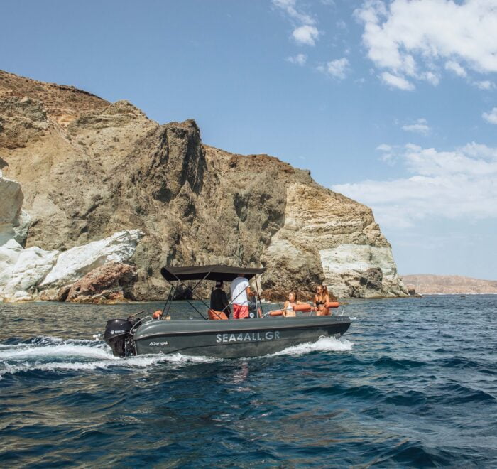 Santorini Boat Rental no License Sea4all