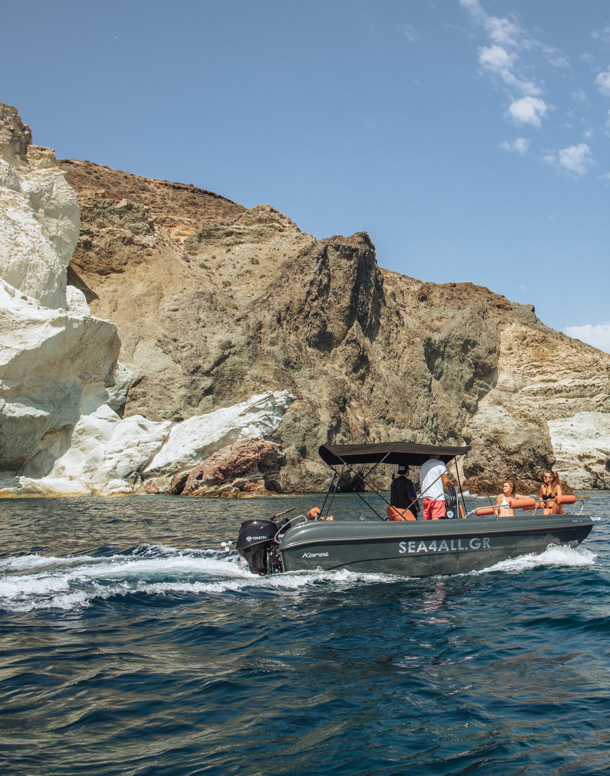 No License Boat Cruises in Santorini Sea4all