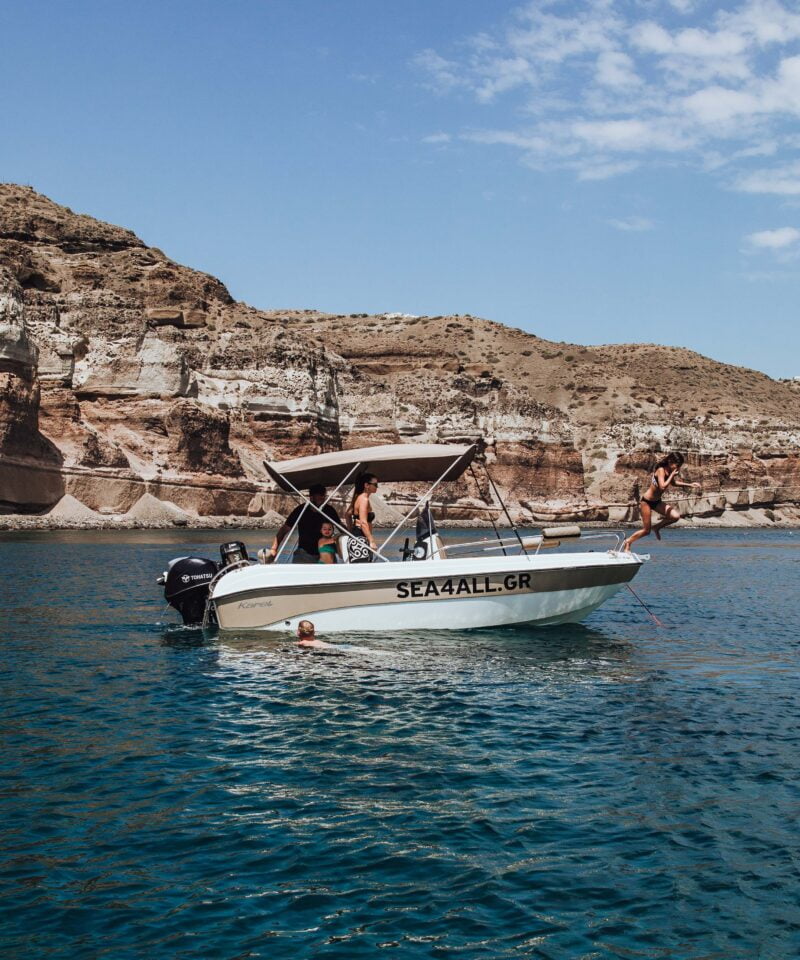 Sea4all Santorini Boat rental without license Sea4all