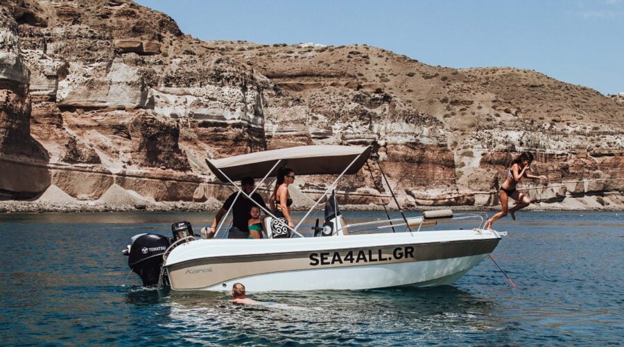 Sea4all Santorini Boat rental without license Sea4all