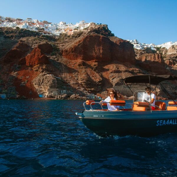 Santorini Boat Rental no License Sea4all